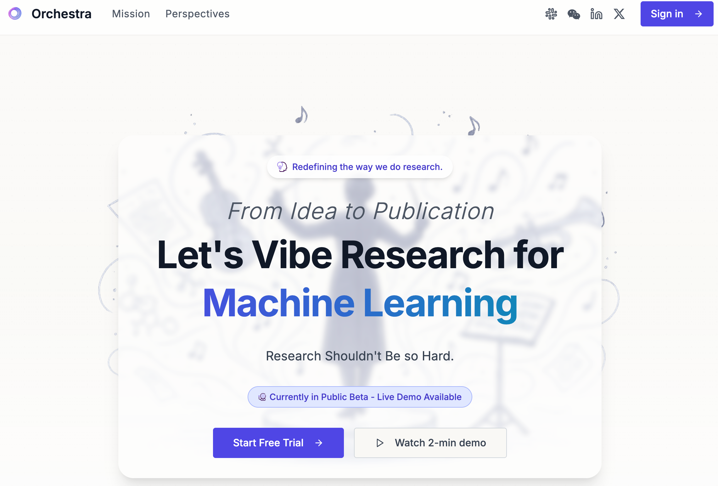 Orchestra: AI-native research platform logo