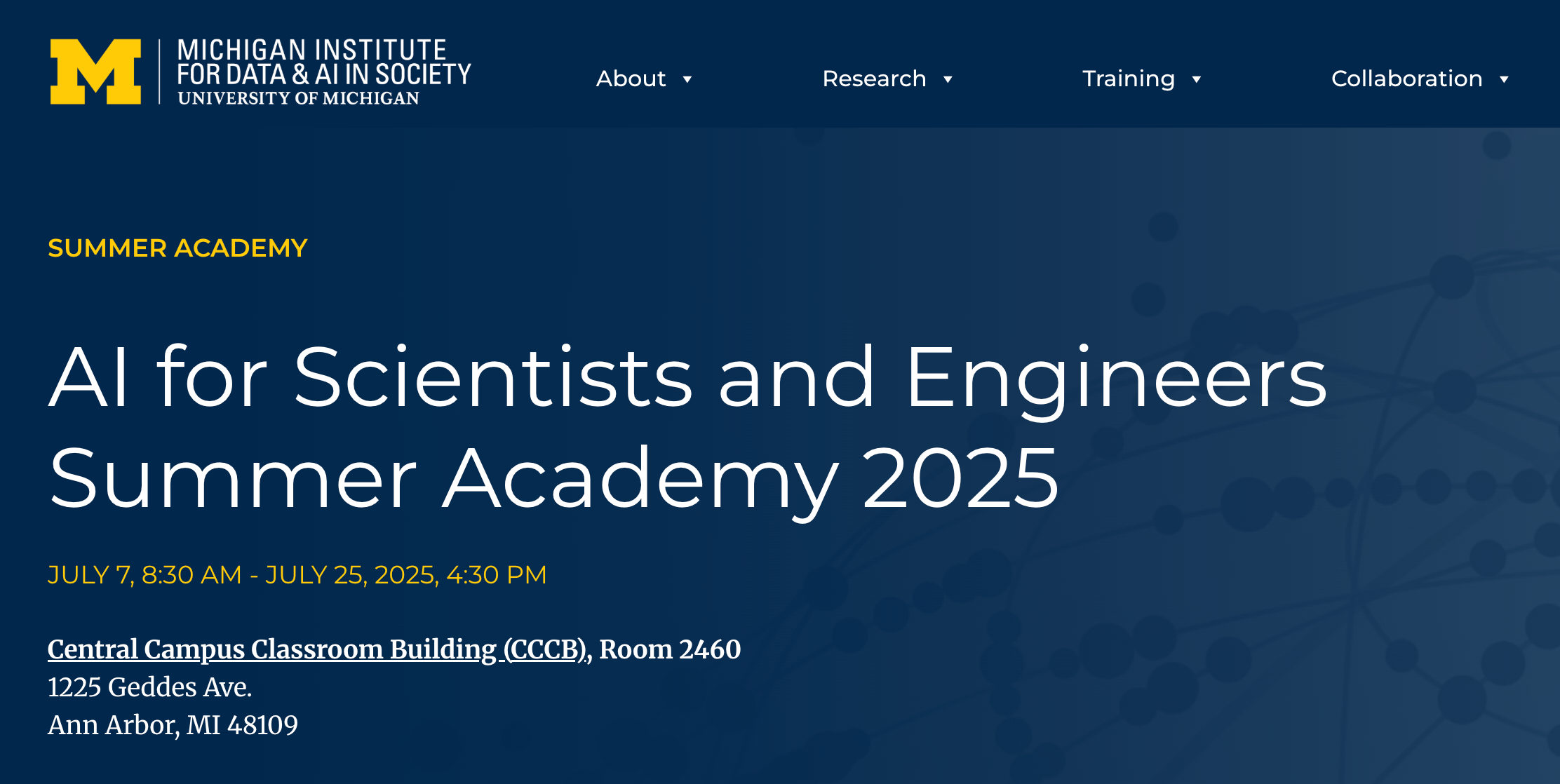 AI for Scientists and Engineers Summer Academy 2025